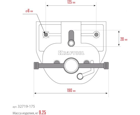 Столярные быстрозажимные тиски KRAFTOOL 175 мм 32719-175 – изображение 7