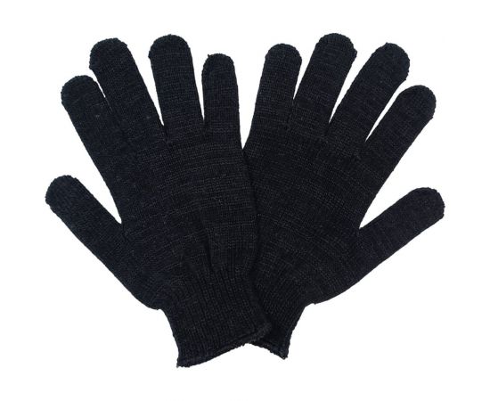 Трикотажные перчатки с ПВХ ПРОМПЕРЧАТКИ 5 нитей, 10 класс, черные, 5 пар ПП-27020/5 – изображение 4