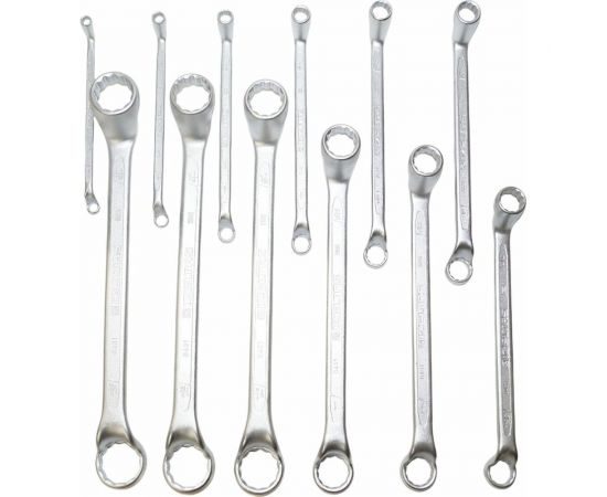 Набор накидных изогнутых ключей IZELTAS SAE 12 предметов, 0431002112 – изображение 2