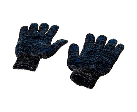 Трикотажные перчатки Россия, меланж, ПВХ-покрытие Точка, 10 класс 67789 – изображение 4