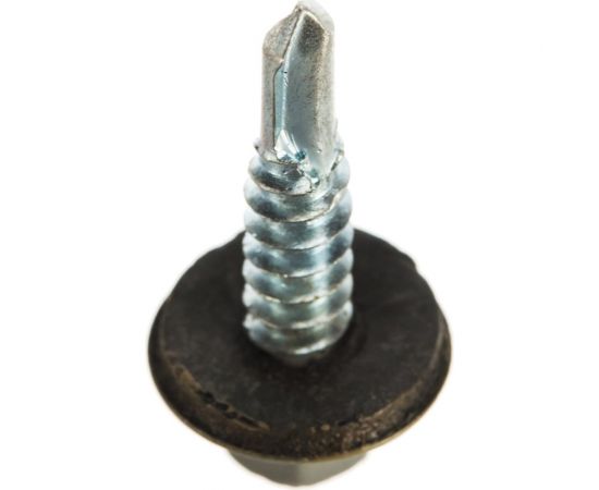 Кровельный саморез крепежная техника серый RAL 7004, 5.5х25 мм, 250 шт 420366 БК – изображение 5