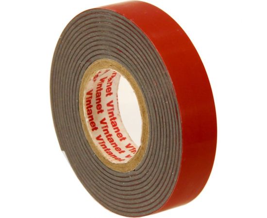 Монтажная сверхсильная клейкая двусторонняя лента Vintanet VN1146, цвет черный, 12 мм х 1,5 м VN11461215 – изображение 5