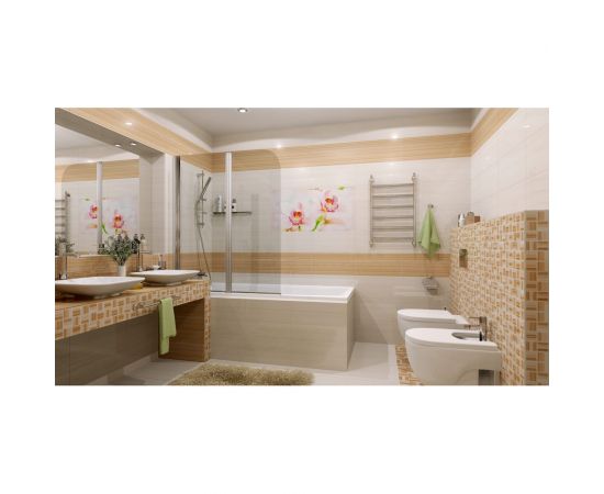 Напольная плитка Нефрит-Керамика Меланж 01-10-1-16-00-11-440 (бежевая: квадраты; 38,5x38,5 см; 6 шт.; площадь упаковки 0,888 кв.м) СК000027445 – изображение 2