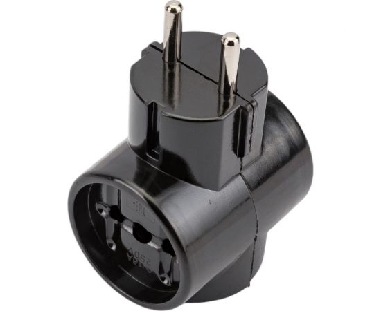 Тройник TDM 3х2П 16А 250B ЕВРО Ретро карболит SQ1806-0101 – изображение 5