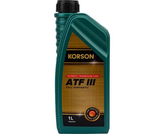 Трансмиссионное масло KORSON ATF III синтетическое, 1 л KS00061 – изображение 4