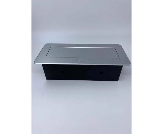 Выдвижная розетка Inrior выдвижной встраиваемый блок розеток, на 2 euro розетки, 2 rj45 и 2 usb-a+c, серый TORO-77-80 – изображение 3