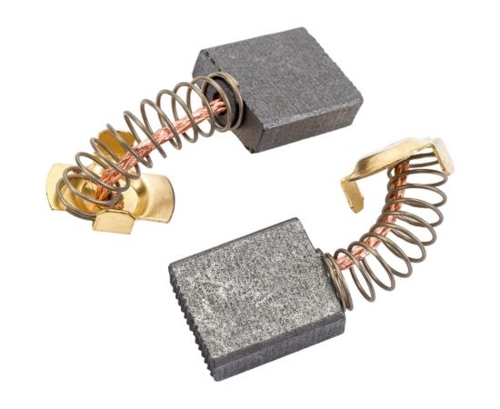 Комплект угольных щеток для электроинструмента Crown (пружина, пятак-уши), 6x16x18 мм, 2 шт COFRA SDC-34645 – изображение 3