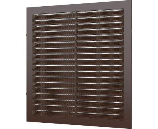 Решетка вентиляционная вытяжная 1919С (194x194 мм; АБС; коричневая) ERA 86-678 – изображение 2