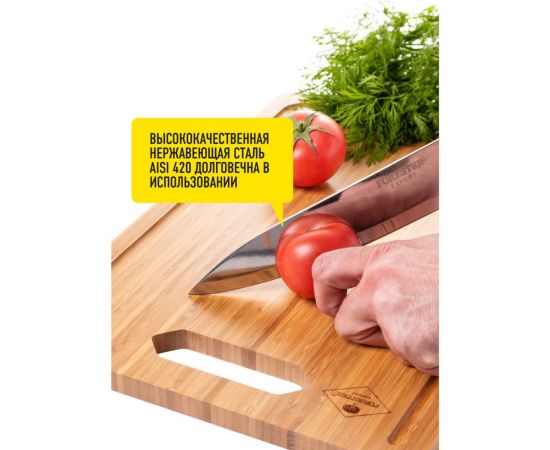 Набор для работы с мясом Forester нож шефа, 33 см + силиконовая кисть C834 – изображение 6