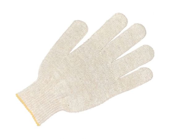 Трикотажные перчатки с ПВХ ПРОМПЕРЧАТКИ 5 нитей, 10 класс, белые, 100 пар ПП-27000/100 – изображение 2
