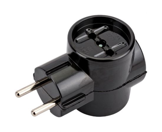 Тройник TDM 3х2П 16А 250B ЕВРО Ретро карболит SQ1806-0101 – изображение 4