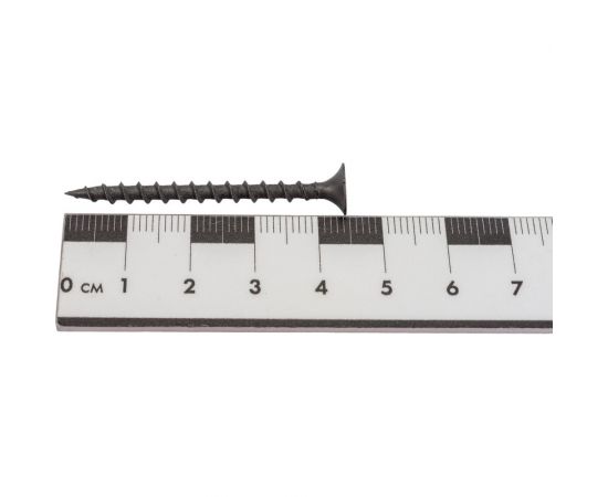 Саморезы Gigant 3,5x45, потайная головка, крупный шаг, оксидированный, 1 кг. 123530 – изображение 2