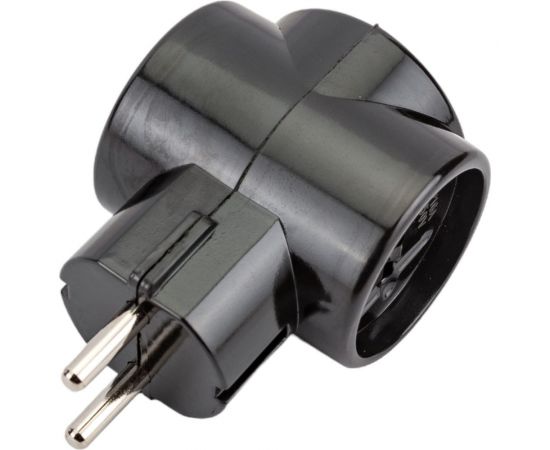 Тройник TDM 3х2П 16А 250B ЕВРО Ретро карболит SQ1806-0101 – изображение 3