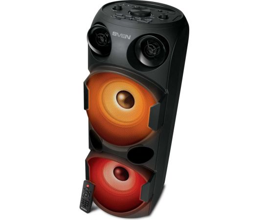 Портативная колонка SVEN АС PS-750 черная, 80 Вт, TWS, Bluetooth, FM, USB, microSD, LED-дисплей, 4400 мА*ч SV-019617 – изображение 10