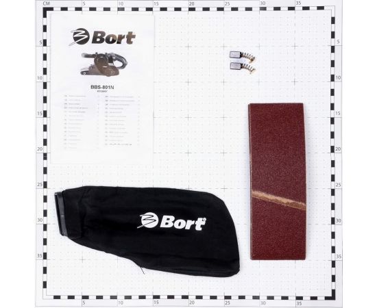 Ленточная шлифовальная машина BORT BBS-801N 93728007 – изображение 3
