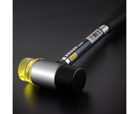 Рихтовочный молоток DELI DL5340 длина 315 мм, боек резина+пластик, стальная рукоять 104491 – изображение 2