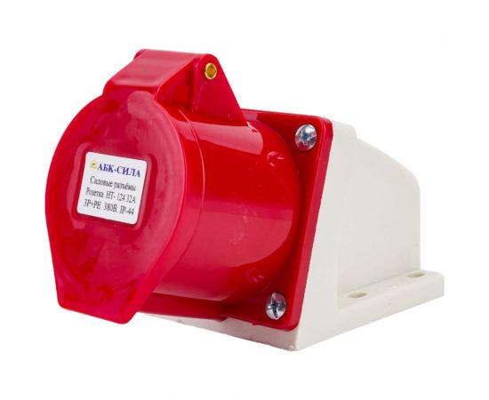Стационарная розетка АБК-СИЛА HT- 124 32А 3Р+РЕ 380В IP-44 2712405 