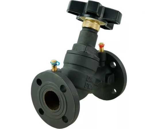 Балансировочный клапан DN.ru фланцевый ду32 ру16, чугунный, с ниппелями D080-00612 