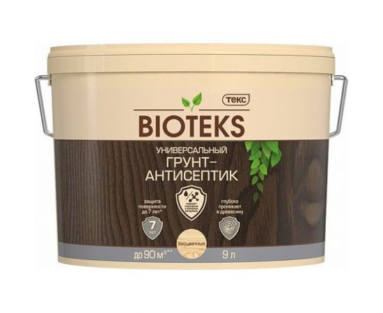 Грунт-антисептик ТЕКС Bioteks (9 л; бесцветный) 213128 