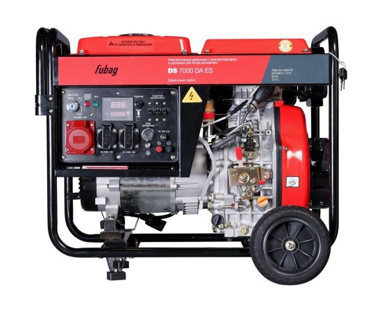 Дизельная электростанция с электростартером и коннектором автоматики FUBAG DS 7000 DA ES 838212 