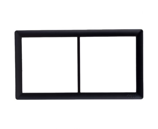 Двухпостовая рамка CGSS горизонтальная/вертикальная, черная Практика PL-P102-BCM 