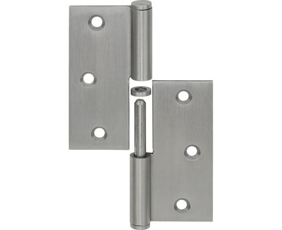 Петля VORMANN дверная, разъемная, 90х90 мм, левая, нержавеющая сталь 010871090 