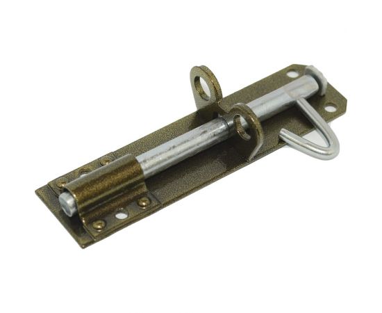 Накладная задвижка Скобис ЗТ-150 бронза антик, 10 шт. 4680016801028 