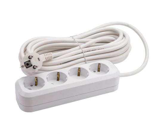 Удлинитель UNIVersal е-304а пвс 3/1,5 4гн. с заземлением, длина 10м (еврослот) 1733 