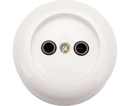 Розетка ООО Ливны-Электро РА 10-007 круглая, пластик АБС РА 6715 