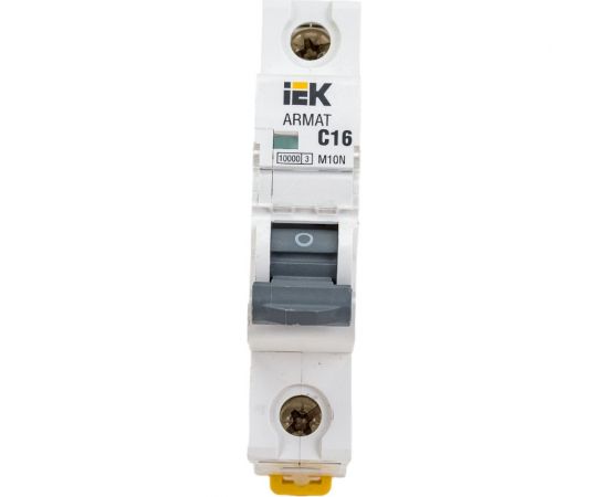 Автоматический выключатель IEK ARMAT M10N 1P C 16А AR-M10N-1-C016 