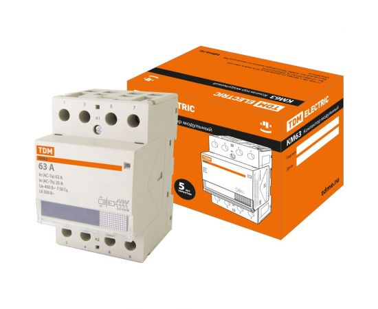 Модульный контактор TDM КМ63/4-63 SQ0213-0015 