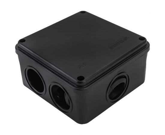 Распределительная коробка GREENEL наружного монтажа 100x100x50мм IP55 (48шт), цвет-черный GE41234-05 