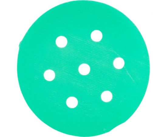 Круг шлифовальный на липучке - зелёный 125 мм, 5 шт, P2000 FASTER TOOLS 8553 