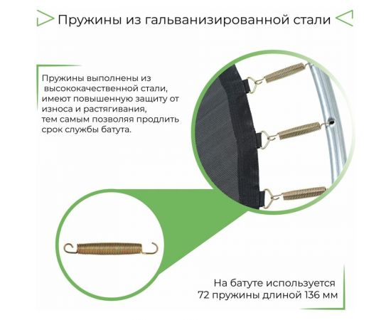 Батут с сеткой DFC Trampoline Fitness 12ft 12FT-TR-LG – изображение 2