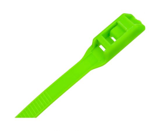 Разъемные стяжки с горизонтальным замком FORTISFLEX КСГ 8х400 зеленые 74249 – изображение 3