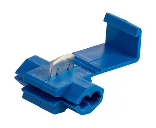 Прокалывающий ответвительный зажим STEKKER LD502-25 ЗПО-2 - 2,5 мм, синий упаковка 10 шт 39346 – изображение 3