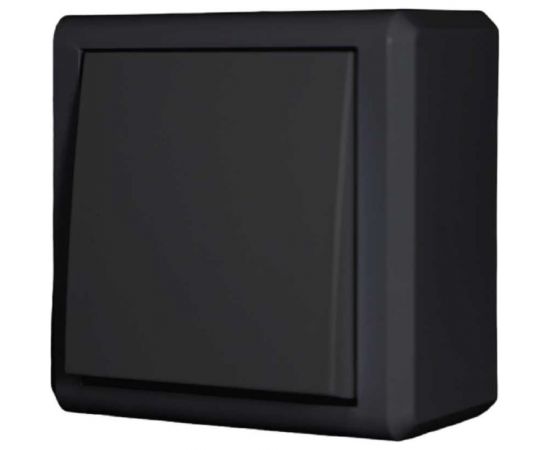 Одноклавишный выключатель Vesta Electric Mega Black FVK030102CMT – изображение 2