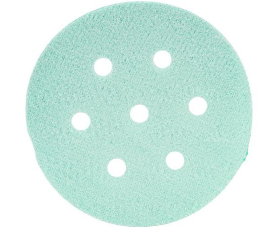 Круг шлифовальный на липучке - зелёный 125 мм, 5 шт, P2000 FASTER TOOLS 8553 – изображение 4