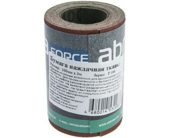 Шкурка шлифовальная на текстильной основе (3 м; 100 мм; P100) Abraforce 60930 – изображение 18
