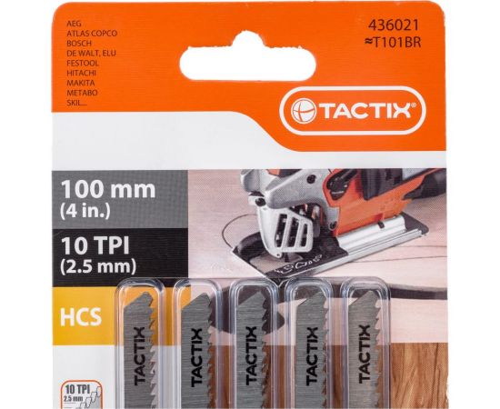 Пилка по дереву Т101ВR, 5 шт для электролобзика TACTIX 436021 – изображение 3