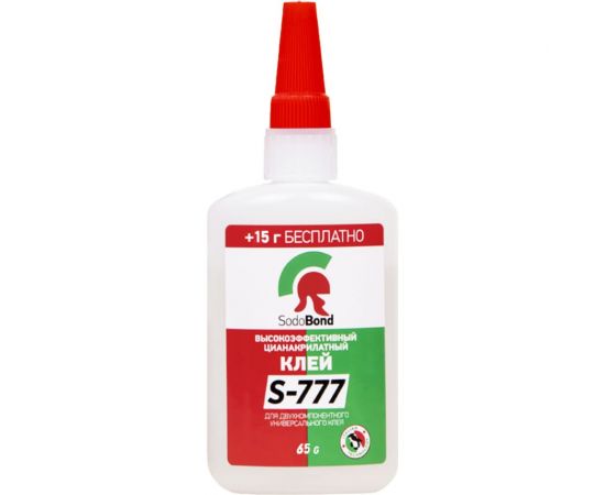 Двухкомпонентный цианокрилатный клей SODOBOND 65 гр+200 мл 4631140040142 – изображение 3