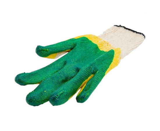 Перчатки с двойным латексным обливом Gigant 13 класс, зеленые GGL-16 – изображение 5