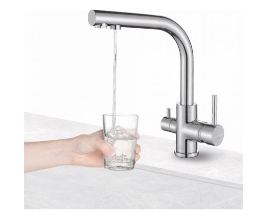 Смеситель для кухни Paulmark Essen, никель Es213011-NI – изображение 4