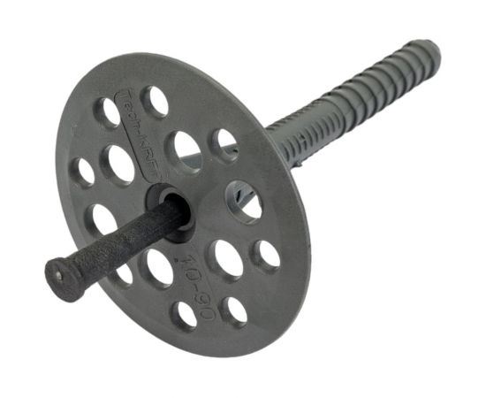 Дюбель для теплоизоляции с пластиковым гвоздём 10х90, 50шт - пакет Tech-Krep 101707 – изображение 4