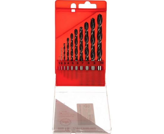 Набор сверл по металлу 1-10 мм, 10 шт. Туламаш 72661 – изображение 3