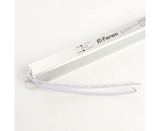 Электронный трансформатор FERON для светодиодной ленты 36W 24V (ультратонкий драйвер), LB001 48012 – изображение 6