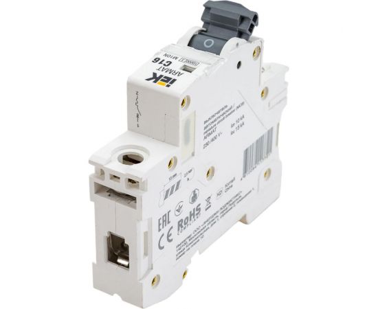 Автоматический выключатель IEK ARMAT M10N 1P C 16А AR-M10N-1-C016 – изображение 3