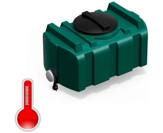 Душевой бак POLIMER GROUP серии «R» 100 литров (зеленый) с подогревом DR100S212 – изображение 3