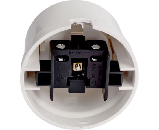 Розетка BIRONI Пластик Белый с заземлением B1-101-21 – изображение 4