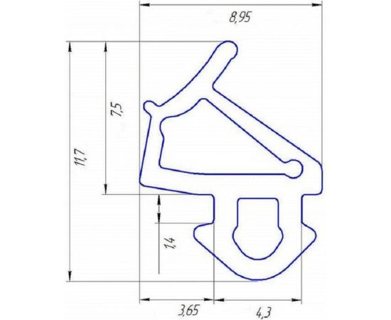 Уплотнитель KOMFORT Москитные системы для окон и дверей ПВХ VEKA 10м УП00631 – изображение 2